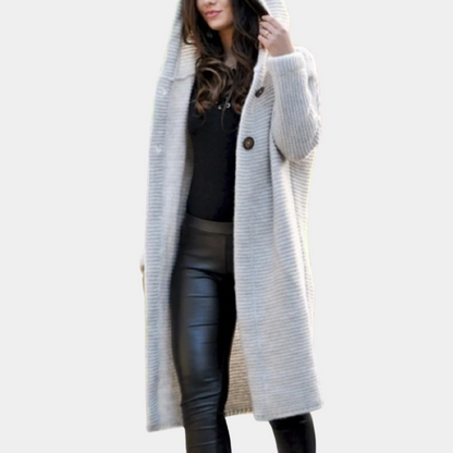 Gilet à Capuche Avec Fermeture Éclair Pour Femme | Idéal Pour la Saison Hivernale