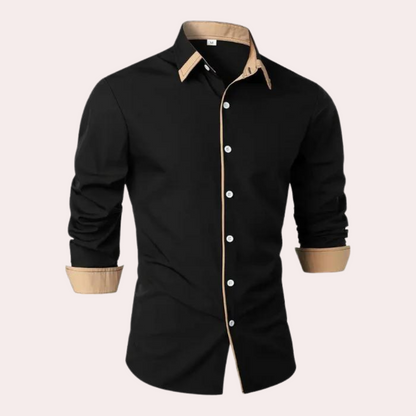Chemise À Coupe Classique pour Homme avec Col Traditionnel | Idéale pour L’Automne