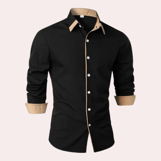 Chemise À Coupe Classique pour Homme avec Col Traditionnel | Idéale pour L’Automne