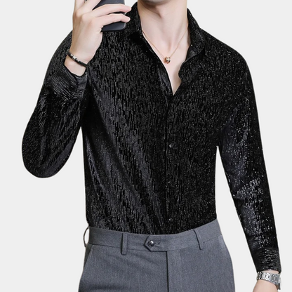 Chemise À Manches Longues À Motif Pour Homme | Idéale Pour Les Sorties Et Événements