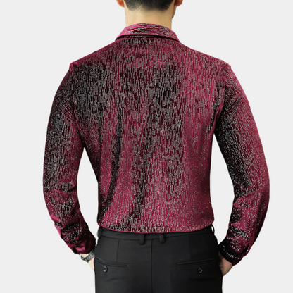Chemise À Manches Longues À Motif Pour Homme | Idéale Pour Les Sorties Et Événements