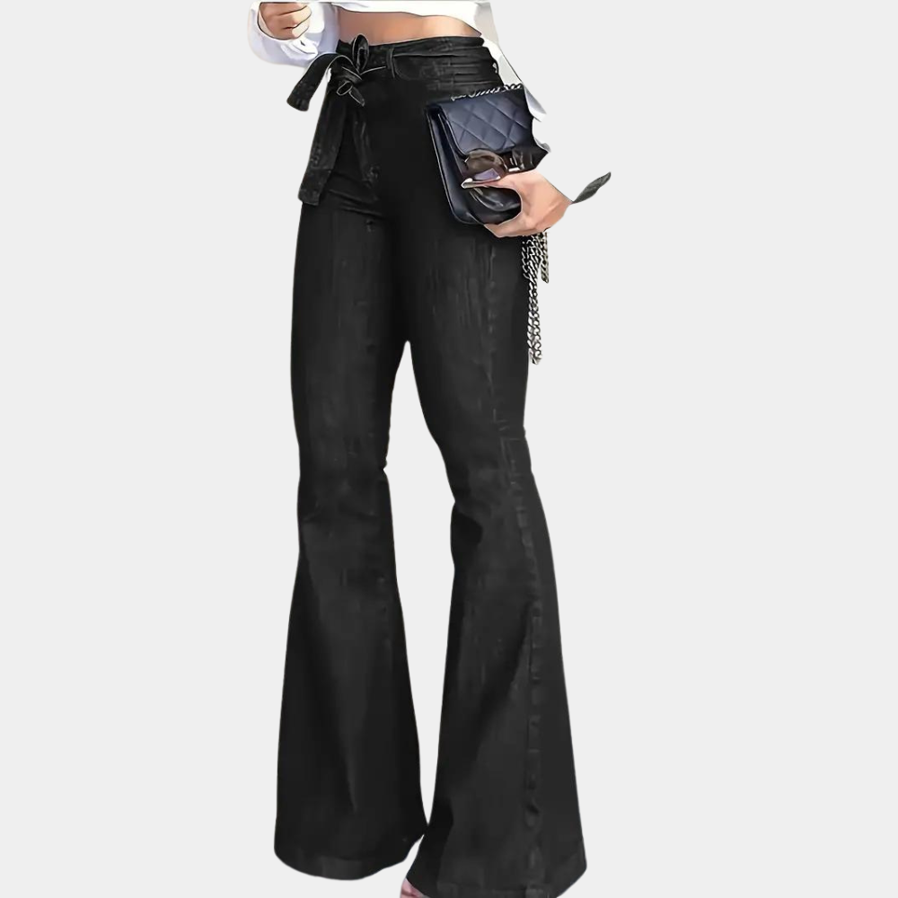 Pantalon Évasé à Taille Haute pour Femme | Idéal pour les Occasions Formelles et Décontractées