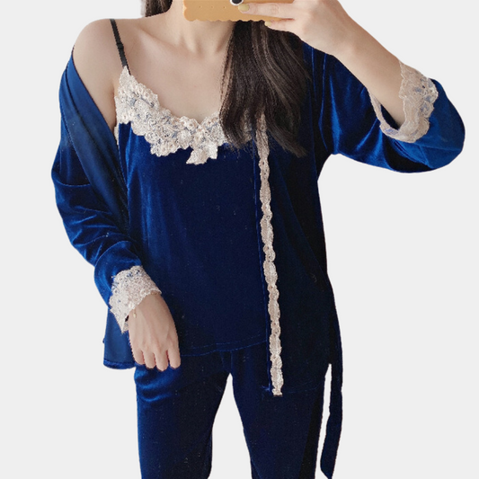 Ensemble De Pyjama 2 Pièces avec Détails En Dentelle pour Femme | Idéal pour Les Soirées À La Maison