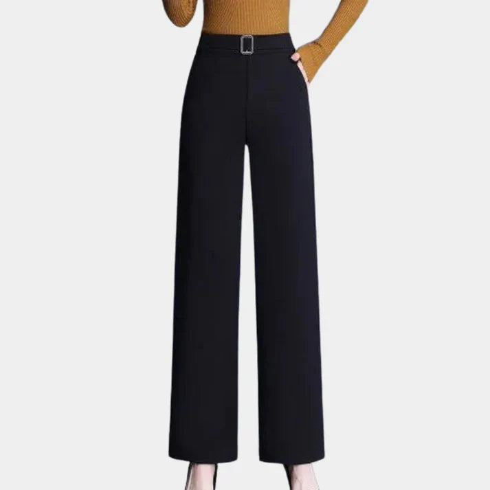 Pantalon À Jambe Large Avec Ceinture Intégrée Pour Femme | Idéal Pour Un Usage Quotidien