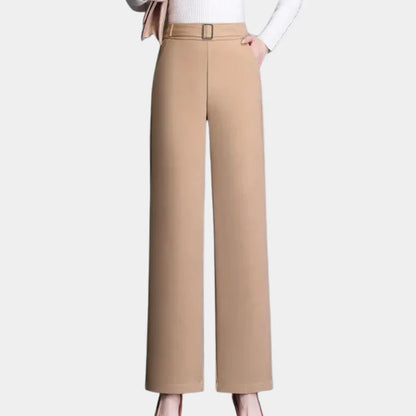 Pantalon À Jambe Large Avec Ceinture Intégrée Pour Femme | Idéal Pour Un Usage Quotidien