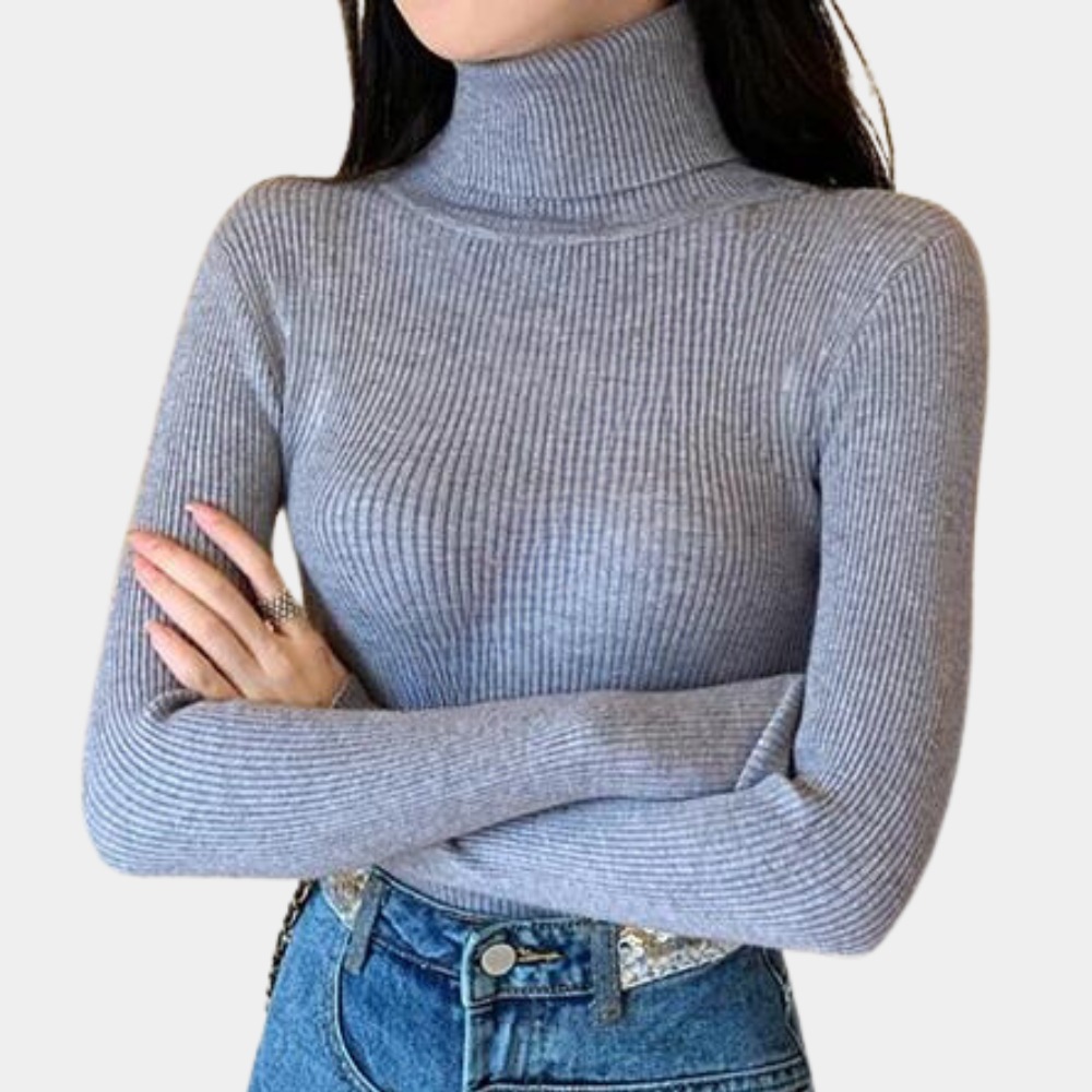 Pull à Col Roulé pour Femme avec Manches Longues | Idéal pour le Temps Frais