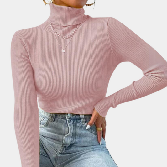 Pull à Col Roulé pour Femme avec Manches Longues | Idéal pour le Temps Frais