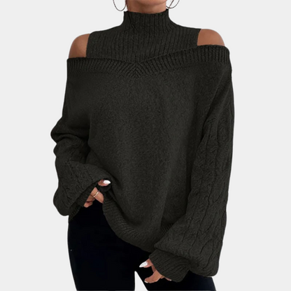 Pull À Épaules Dénudées avec Coupe Ample pour Femme | Idéal pour Un Usage Quotidien