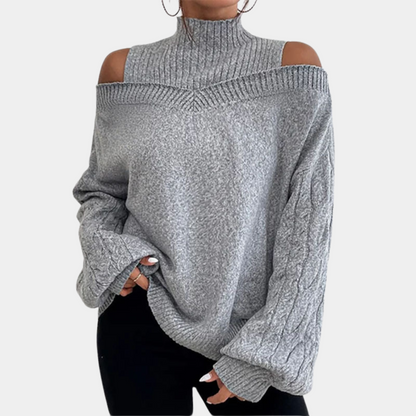 Pull À Épaules Dénudées avec Coupe Ample pour Femme | Idéal pour Un Usage Quotidien