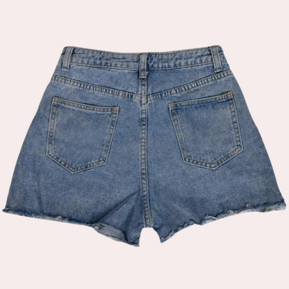 Short Court avec Taille Standard et Finition Décolorée pour Femme | Idéal pour l'Été