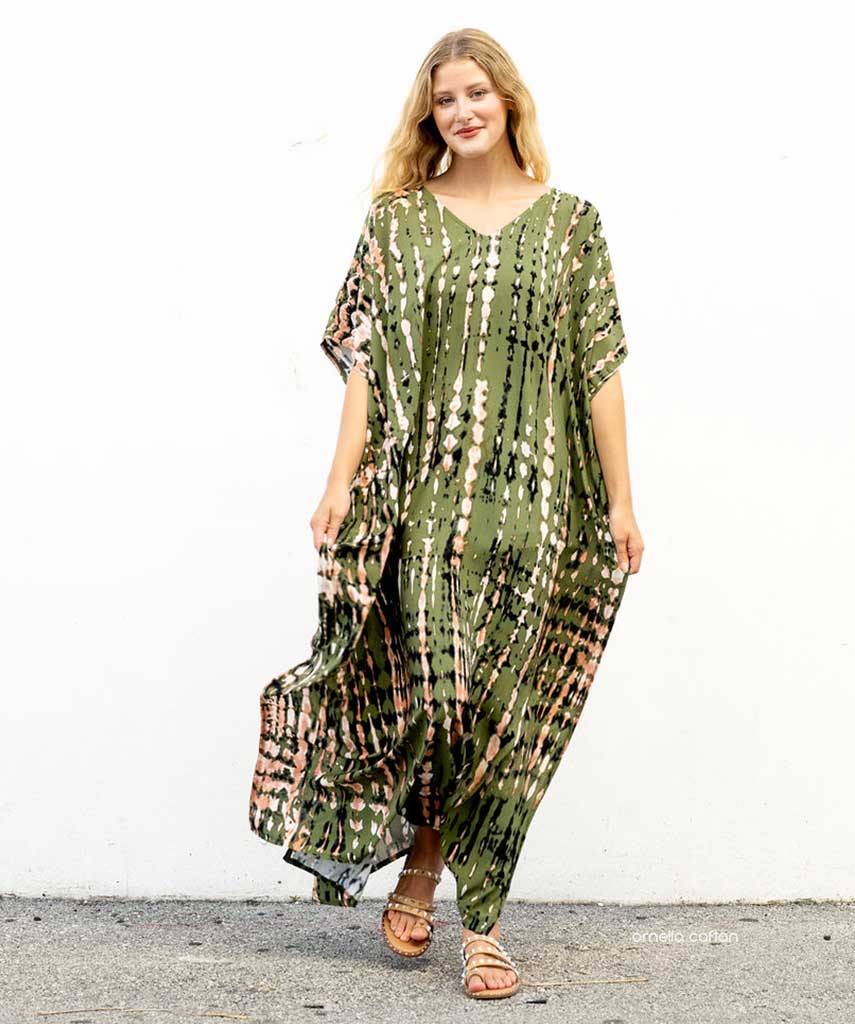 Caftan Ample à Coupe Fluide pour Femme | Idéal pour les Journées Décontractées et les Sorties Estivales
