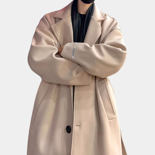 Trench D’Hiver Long pour Hommes | Idéal pour Saison Froide