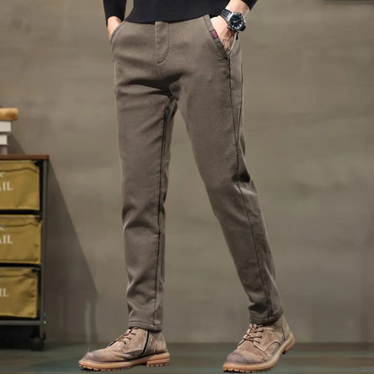 Pantalon à Coupe Ajustée pour Homme | Idéal pour Les Occasions Quotidiennes et Semi-Formelles