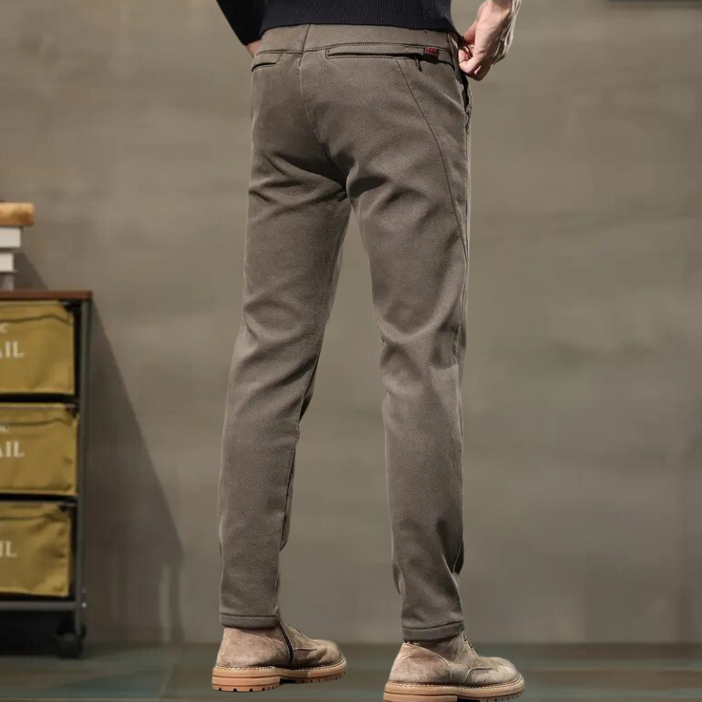 Pantalon à Coupe Ajustée pour Homme | Idéal pour Les Occasions Quotidiennes et Semi-Formelles