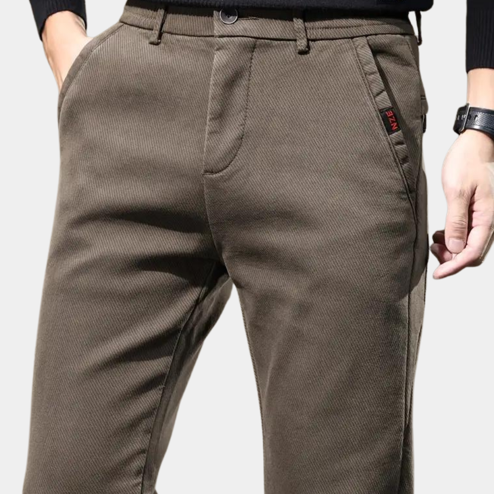 Pantalon à Coupe Ajustée pour Homme | Idéal pour Les Occasions Quotidiennes et Semi-Formelles