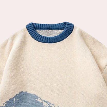 Pull À Motif Paysage Montagne Pour Homme | Idéal Pour Les Journées Fraîches