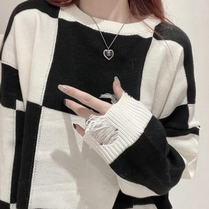Pull À Col Rond o-pour Femme | Idéal pour l’Automne Et l’Hiver