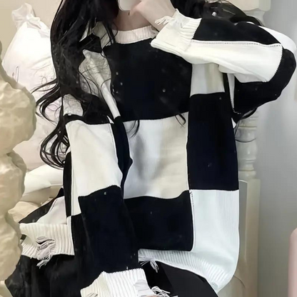 Pull À Col Rond o-pour Femme | Idéal pour l’Automne Et l’Hiver