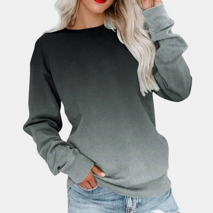 Sweatshirt À Effet Dégradé avec Coupe Décontractée pour Femmes | Idéal pour Les Saisons Fraîches