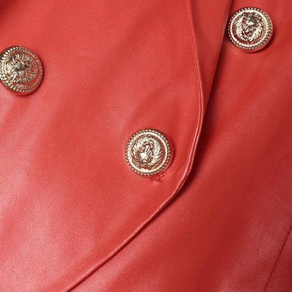 Blazer à Double Boutonnage avec Revers Classiques pour Femmes | Idéal pour Tenues Professionnelles et Quotidiennes