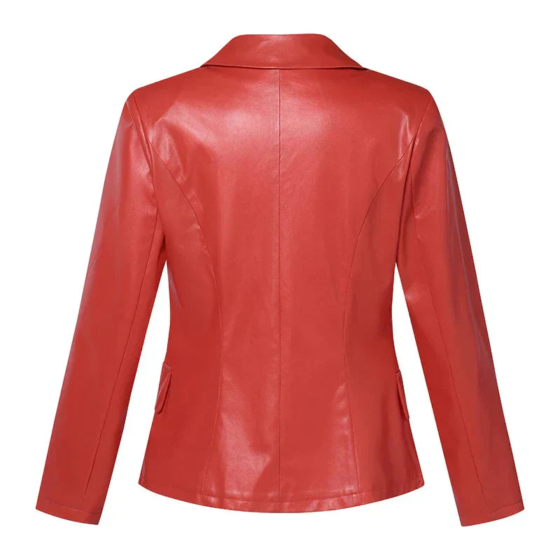 Blazer à Double Boutonnage avec Revers Classiques pour Femmes | Idéal pour Tenues Professionnelles et Quotidiennes