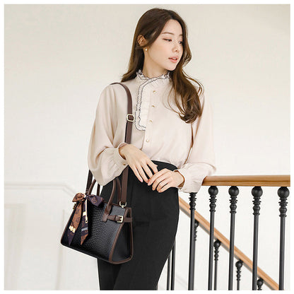 Sac à Main Moyen en Simili Cuir avec Détails Métalliques pour Femme | Idéal pour Usage Quotidien