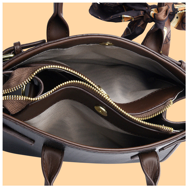 Sac à Main Moyen en Simili Cuir avec Détails Métalliques pour Femme | Idéal pour Usage Quotidien