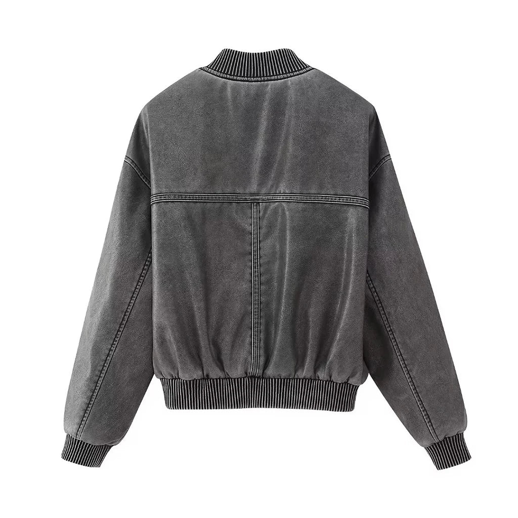 Veste Bomber Avec Finitions Côtelées Et Fermeture Zippée Pour Femmes | Idéal Pour Un Usage Quotidien