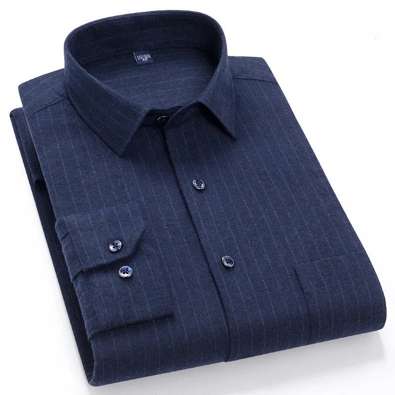 Chemise à carreaux manches longues pour hommes