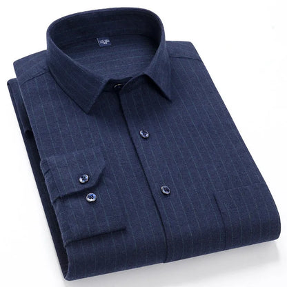 Chemise à carreaux manches longues pour hommes