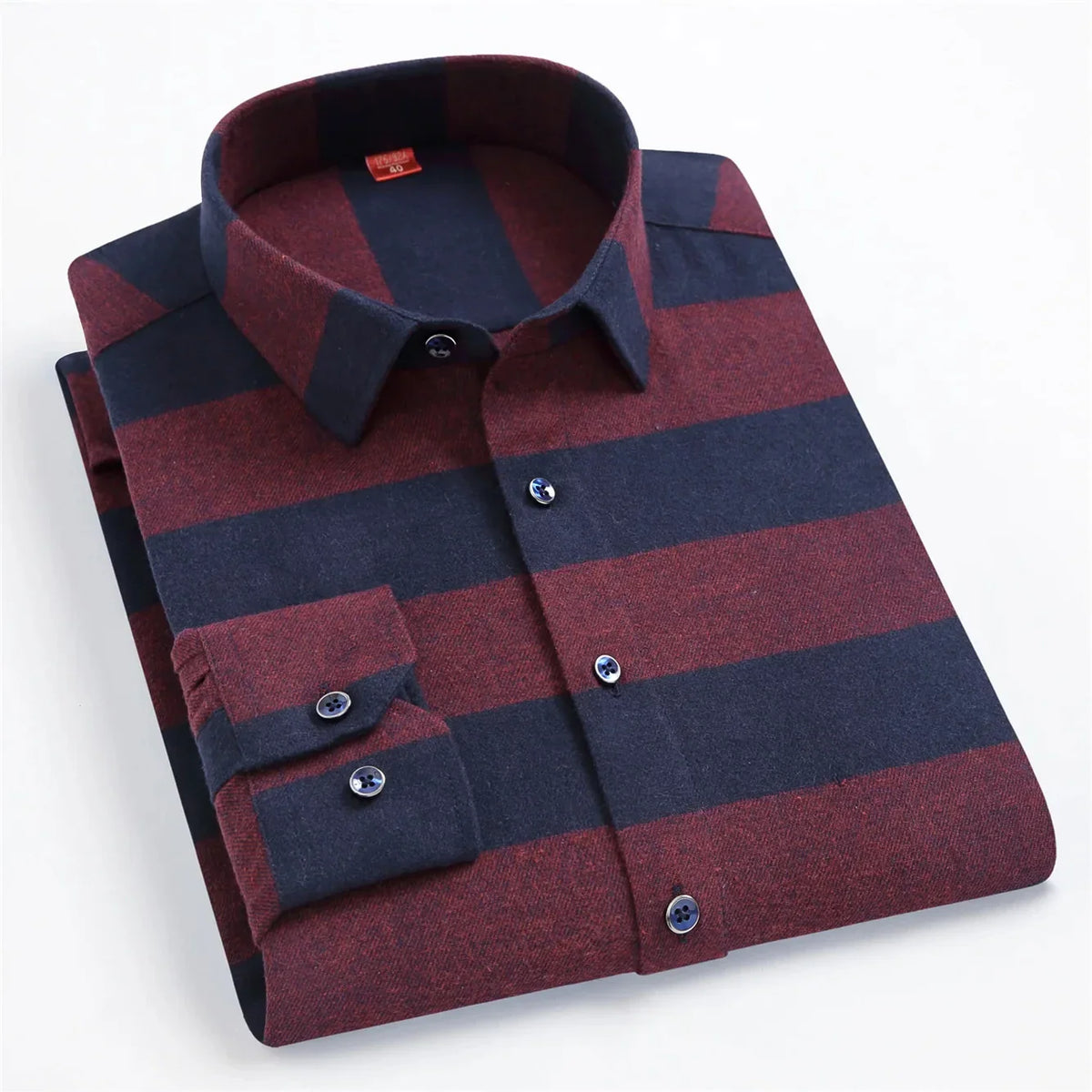 Chemise à carreaux manches longues pour hommes