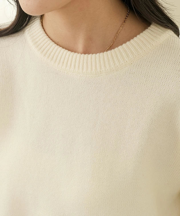 Pull En Maille Ample À Col Rond Pour Femmes | Idéal Pour Usage Quotidien