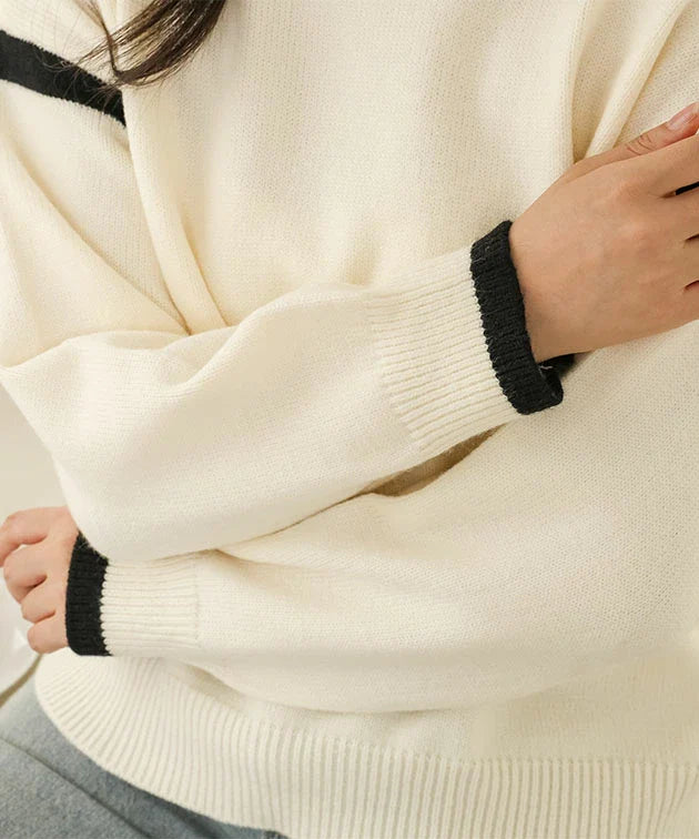 Pull En Maille Ample À Col Rond Pour Femmes | Idéal Pour Usage Quotidien