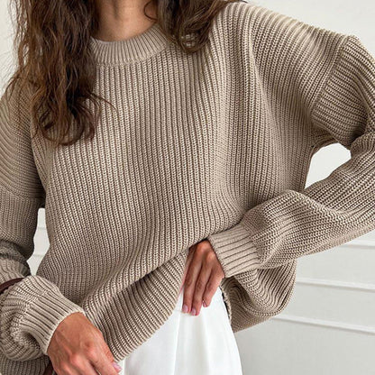 Pull À Col Rond Avec Coupe Ample Pour Femme | Idéal Pour UN Usage Quotidien