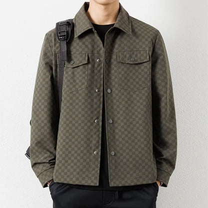 Veste Chemise À Carreaux Avec Fermeture Boutonnée Pour Homme | Idéal Pour Usage Quotidien