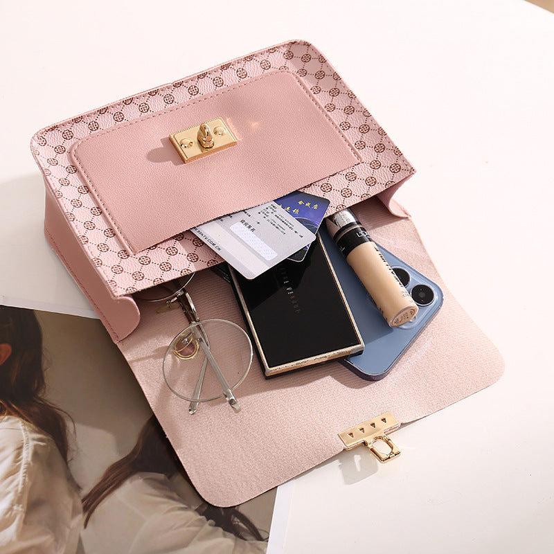 Mini Sac Carré avec Chaîne et Fermoir pour Femme | Idéal pour Usage Quotidien