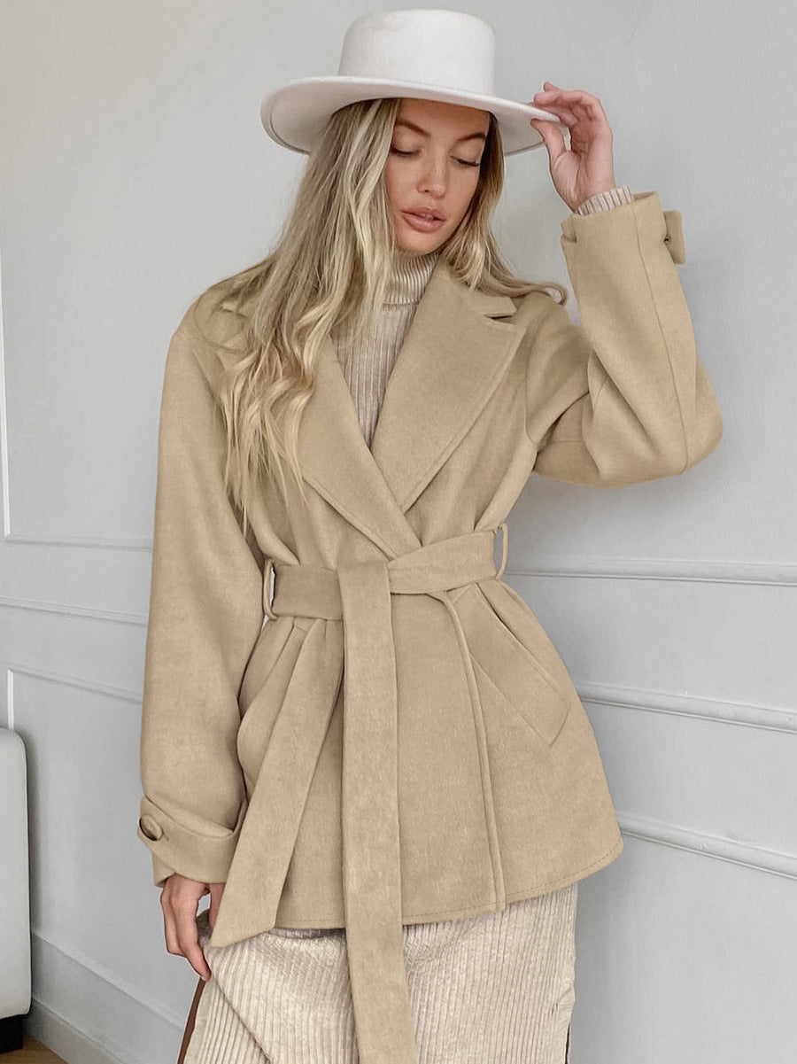 Trench-Coat Avec Cordon De Serrage Et Capuche Pour Femmes | Idéal Pour Les Saisons De Transition