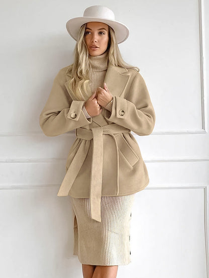 Trench-Coat Avec Cordon De Serrage Et Capuche Pour Femmes | Idéal Pour Les Saisons De Transition