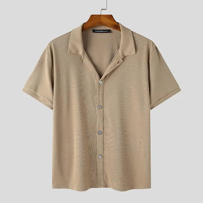 Chemise Casual à Manches Courtes avec Coupe Ajustée pour Homme | Idéal pour le Quotidien