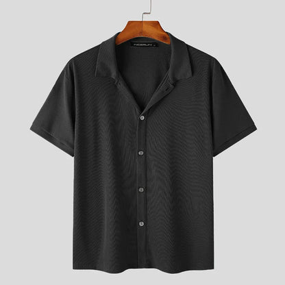 Chemise Casual à Manches Courtes avec Coupe Ajustée pour Homme | Idéal pour le Quotidien