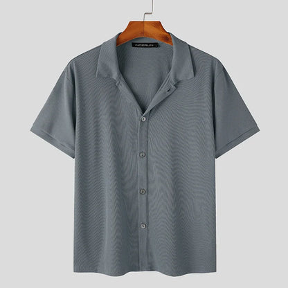 Chemise Casual à Manches Courtes avec Coupe Ajustée pour Homme | Idéal pour le Quotidien