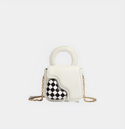 Mini Sac Épaule en Forme de Cœur avec Chaîne pour Femme | Idéal pour Usage Quotidien