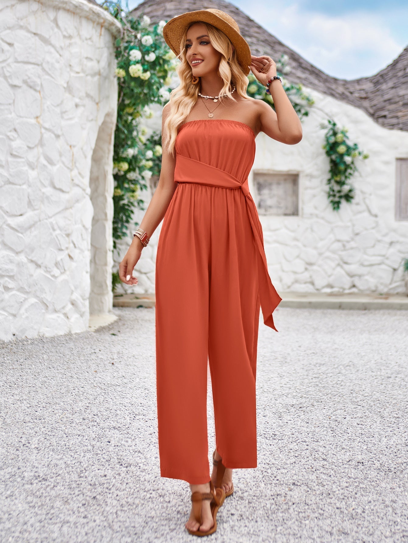 Combinaison Tube Unie À Coupe Ajustée Pour Femme | Idéale Pour Les Vacances Et Les Tenues Décontractées