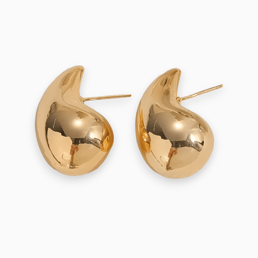 Boucles d’Oreilles Plaquées 14K avec Motif Mozaïque pour Femme | Usage Quotidien