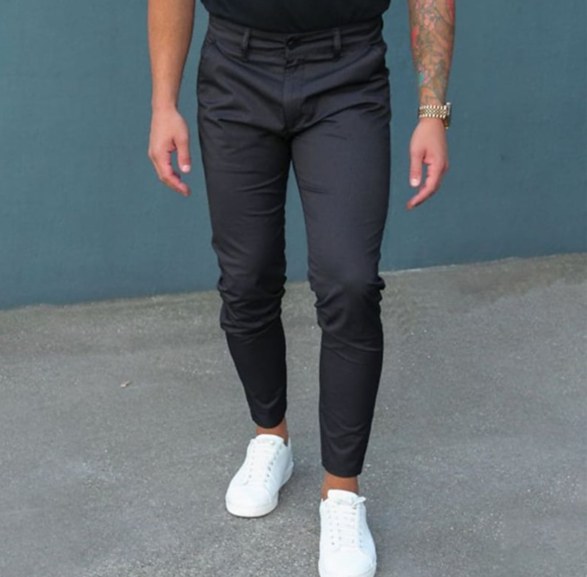 Pantalon Droit pour Homme avec Taille Ajustable | Idéal pour le Bureau ou les Sorties Décontractées