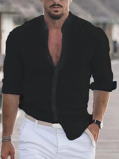 Chemise à Manches Longues avec Design Léger pour Homme | Idéale pour l’Été