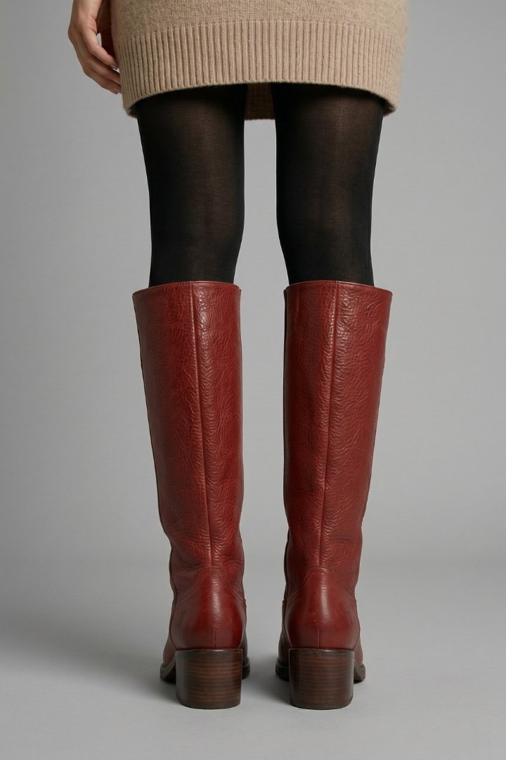 Bottes hautes à talon pour femmes