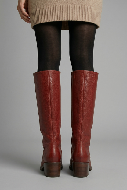 Bottes hautes à talon pour femmes