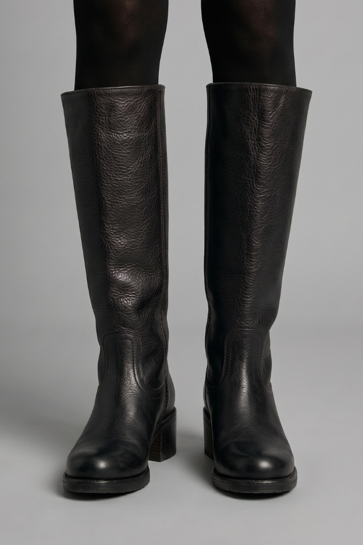 Bottes hautes à talon pour femmes