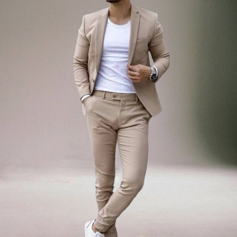 Ensemble Homme Slim Fit avec Blazer et Pantalon | Pour Occasions Formelles et Décontractées